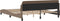 vidaXL - Bedframe - met - hoofdbord - kunstleer - cappuccinokleurig - 180x200 - cm