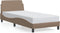 vidaXL - Bedframe - met - hoofdbord - kunstleer - cappucinnokleurig - 80x200 - cm