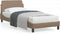 vidaXL - Bedframe - met - hoofdbord - kunstleer - cappucinnokleurig - 80x200 - cm