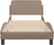 vidaXL - Bedframe - met - hoofdbord - kunstleer - cappucinnokleurig - 90x190 - cm
