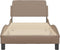 vidaXL - Bedframe - met - hoofdbord - kunstleer - cappucinnokleurig - 80x200 - cm