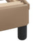 vidaXL - Bedframe - met - hoofdbord - kunstleer - cappucinnokleurig - 80x200 - cm