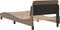 vidaXL - Bedframe - met - hoofdbord - kunstleer - cappucinnokleurig - 90x190 - cm