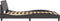 vidaXL - Bedframe - met - hoofdbord - kunstleer - grijs - 140x190 - cm