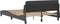 vidaXL - Bedframe - met - hoofdbord - kunstleer - grijs - 140x190 - cm