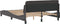 vidaXL - Bedframe - met - hoofdbord - kunstleer - grijs - 140x200 - cm