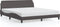 vidaXL - Bedframe - met - hoofdbord - kunstleer - grijs - 180x200 - cm