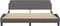 vidaXL - Bedframe - met - hoofdbord - kunstleer - grijs - 180x200 - cm