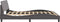 vidaXL - Bedframe - met - hoofdbord - kunstleer - grijs - 180x200 - cm