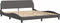vidaXL - Bedframe - met - hoofdbord - kunstleer - grijs - 180x200 - cm
