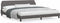 vidaXL - Bedframe - met - hoofdbord - kunstleer - grijs - 200x200 - cm