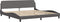 vidaXL - Bedframe - met - hoofdbord - kunstleer - grijs - 200x200 - cm