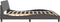 vidaXL - Bedframe - met - hoofdbord - kunstleer - grijs - 200x200 - cm