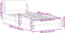 vidaXL - Bedframe - met - hoofdbord - kunstleer - wit - 100x200 - cm