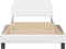 vidaXL - Bedframe - met - hoofdbord - kunstleer - wit - 100x200 - cm