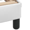 vidaXL - Bedframe - met - hoofdbord - kunstleer - wit - 100x200 - cm