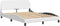 vidaXL - Bedframe - met - hoofdbord - kunstleer - wit - 140x200 - cm