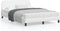 vidaXL - Bedframe - met - hoofdbord - kunstleer - wit - 140x200 - cm