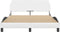 vidaXL - Bedframe - met - hoofdbord - kunstleer - wit - 140x200 - cm