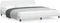 vidaXL - Bedframe - met - hoofdbord - kunstleer - wit - 200x200 - cm