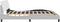 vidaXL - Bedframe - met - hoofdbord - kunstleer - wit - 200x200 - cm
