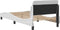 vidaXL - Bedframe - met - hoofdbord - kunstleer - wit - 80x200 - cm