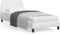 vidaXL - Bedframe - met - hoofdbord - kunstleer - wit - 90x190 - cm