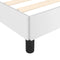 vidaXL - Bedframe - met - hoofdbord - kunstleer - wit - 90x190 - cm