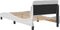 vidaXL - Bedframe - met - hoofdbord - kunstleer - wit - 90x190 - cm