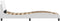 vidaXL - Bedframe - met - hoofdbord - kunstleer - wit - 90x190 - cm