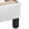 vidaXL - Bedframe - met - hoofdbord - kunstleer - wit - 90x190 - cm