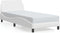 vidaXL - Bedframe - met - hoofdbord - kunstleer - wit - 90x200 - cm