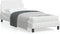 vidaXL - Bedframe - met - hoofdbord - kunstleer - wit - 90x200 - cm