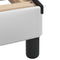 vidaXL - Bedframe - met - hoofdbord - kunstleer - wit - en - zwart - 90x200 - cm