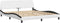vidaXL - Bedframe - met - hoofdbord - kunstleer - wit - en - zwart - 180x200 - cm