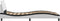 vidaXL - Bedframe - met - hoofdbord - kunstleer - wit - en - zwart - 90x200 - cm