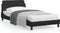 vidaXL - Bedframe - met - hoofdbord - kunstleer - zwart - 100x200 - cm