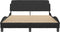 vidaXL - Bedframe - met - hoofdbord - kunstleer - zwart - 120x200 - cm