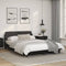 vidaXL - Bedframe - met - hoofdbord - kunstleer - zwart - 120x200 - cm