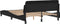 vidaXL - Bedframe - met - hoofdbord - kunstleer - zwart - 140x200 - cm
