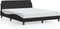 vidaXL - Bedframe - met - hoofdbord - kunstleer - zwart - 160x200 - cm