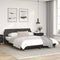 vidaXL - Bedframe - met - hoofdbord - kunstleer - zwart - 160x200 - cm