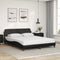 vidaXL - Bedframe - met - hoofdbord - kunstleer - zwart - 160x200 - cm