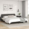 vidaXL - Bedframe - met - hoofdbord - kunstleer - zwart - 180x200 - cm