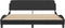 vidaXL - Bedframe - met - hoofdbord - kunstleer - zwart - 180x200 - cm