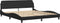 vidaXL - Bedframe - met - hoofdbord - kunstleer - zwart - 180x200 - cm