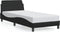 vidaXL - Bedframe - met - hoofdbord - kunstleer - zwart - 80x200 - cm