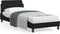 vidaXL - Bedframe - met - hoofdbord - kunstleer - zwart - 80x200 - cm