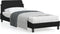 vidaXL - Bedframe - met - hoofdbord - kunstleer - zwart - 90x190 - cm