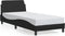 vidaXL - Bedframe - met - hoofdbord - kunstleer - zwart - 90x200 - cm